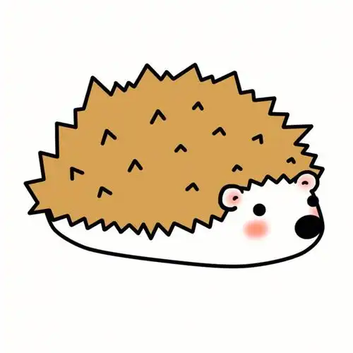 娃幼儿园之前够教咯小刺猬简笔画分享