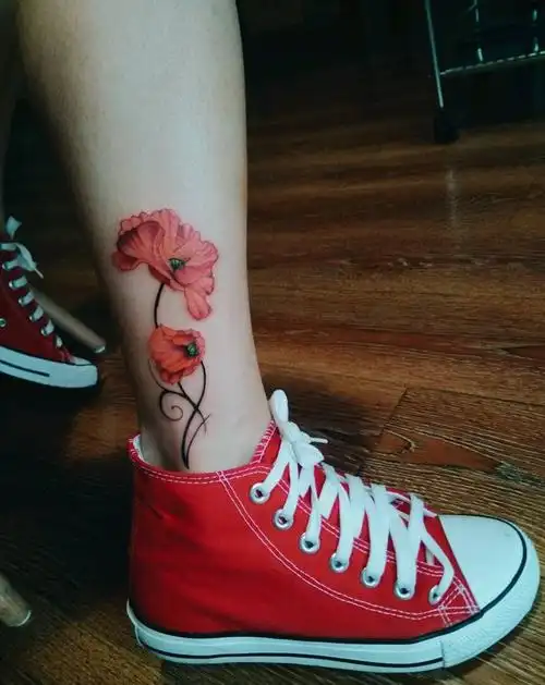 罂粟花纹身图片