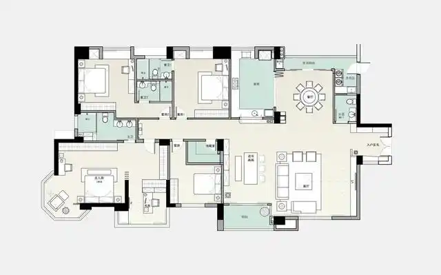 广东夫妻300㎡大平层,不豪华,人性化细节却超多,等买房照着参考