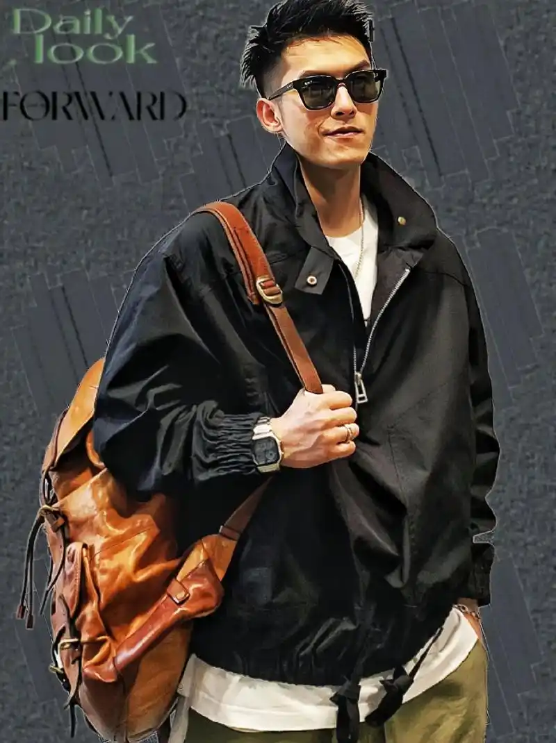 春秋款时尚潮流工装夹克外套