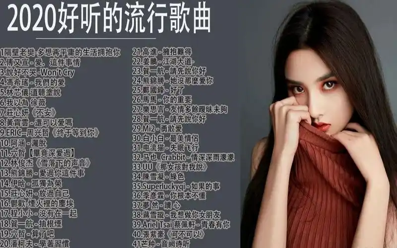 2020不能不听的40首中文流行歌曲抖音最火歌曲排行榜