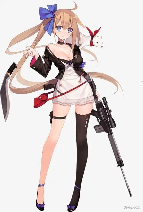 漫画性感美女png素材透明免抠图片动植人物