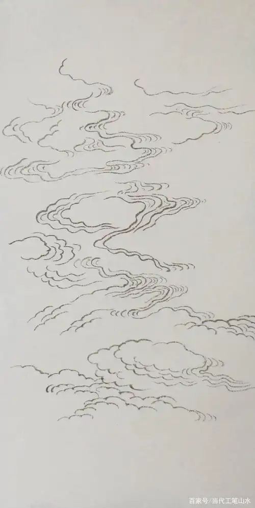 传统工笔山水中云的画法