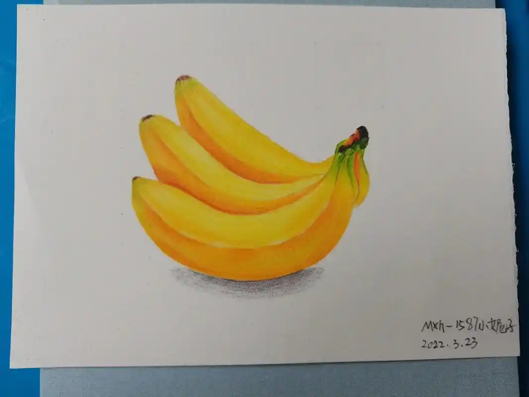 一起学画画 连续画了两天香蕉,交作业来了9670. - 抖音