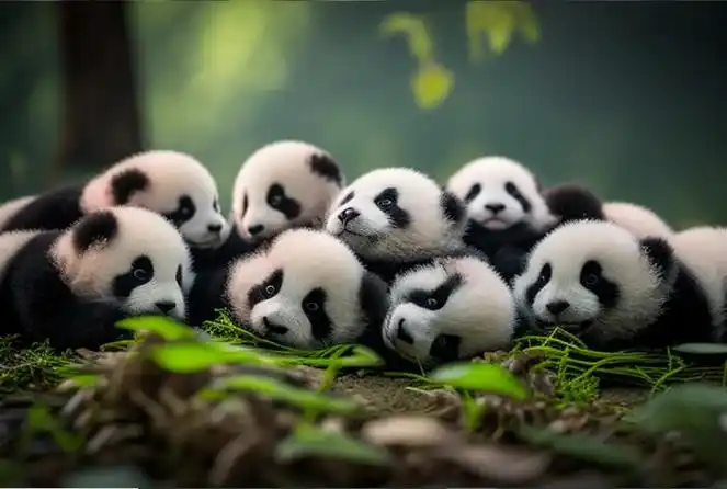 熊猫宝宝过冬裹紧小被子网友直呼可爱到犯规