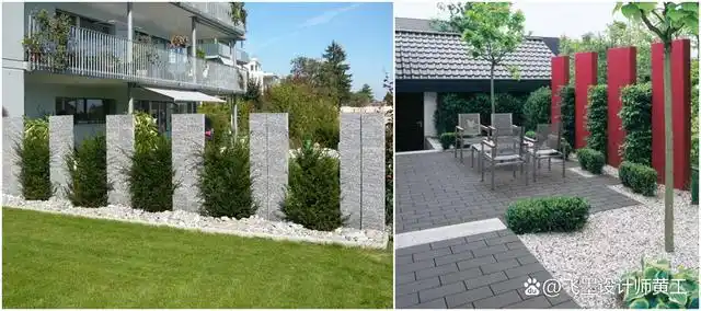 有个院子,别再受传统围墙限制了!5种分段围墙设计,越看越好看