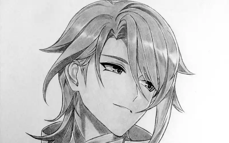 铅笔手绘—原神系列—神里绫人