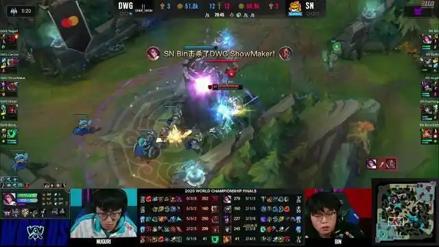 阿bin剑姬天秀拿下五杀,带领sn成功击败大乌龟!sn加油!