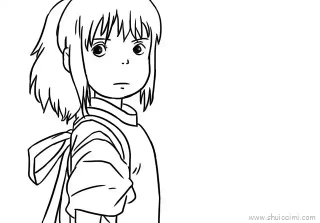 千与千寻简笔画画法图解