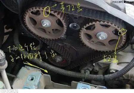 东风标致307正时皮带怎样安装正确正时位置