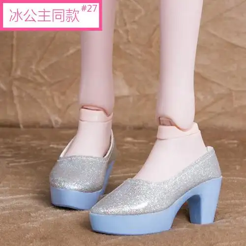 厘米凯蒂叶罗丽娃娃高跟高跟鞋鞋子冰灵公主白光娃娃