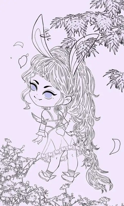 小兔子线稿|插画|创作习作|猫橘小小 - 原创作品 - 站酷 (zcool)