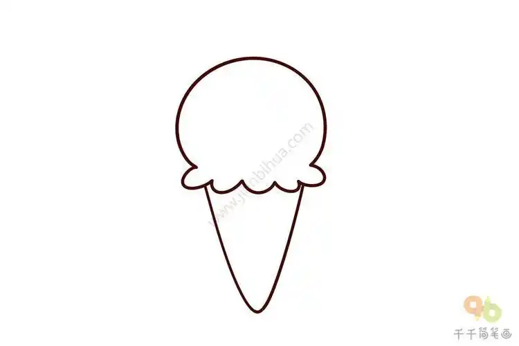 食饼筒儿童简笔画