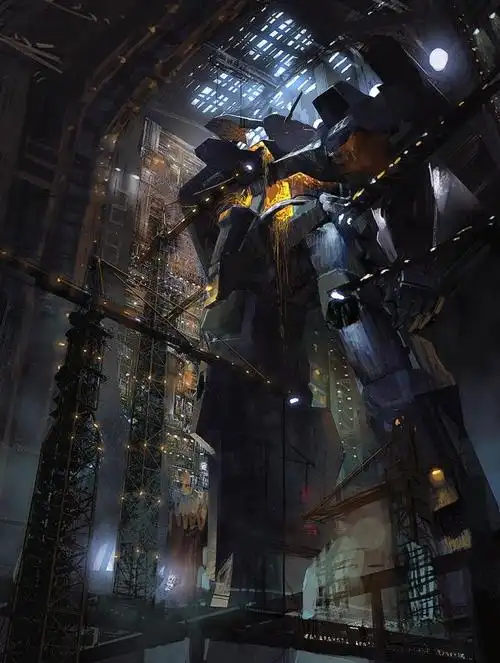 一组质量很高的机械机甲插画作品欣赏!浓浓科幻风画技相当棒!