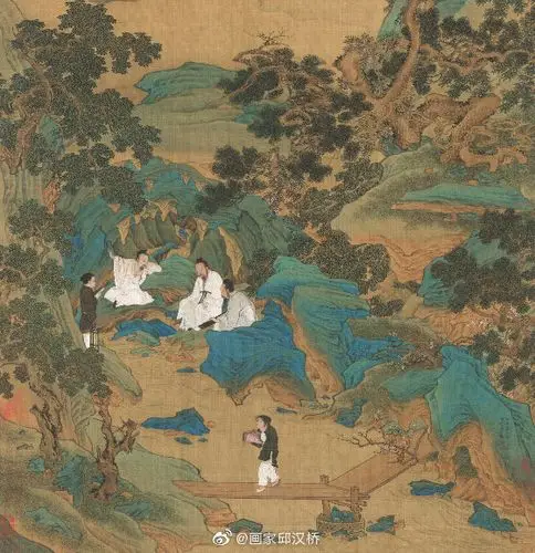 桃源仙境图明代仇英绢本设色纵175厘米横667厘米