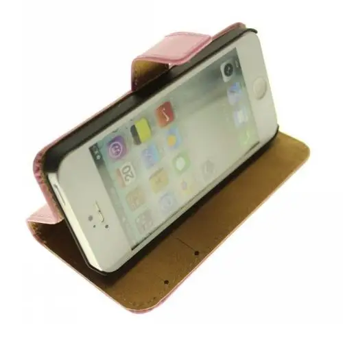 iphone5手机钱包皮套iphone5皮套苹果手机 真皮套左右翻 新款潮