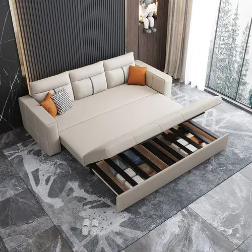 北欧多功能坐卧双人网红折叠户型小户客厅两用沙发床