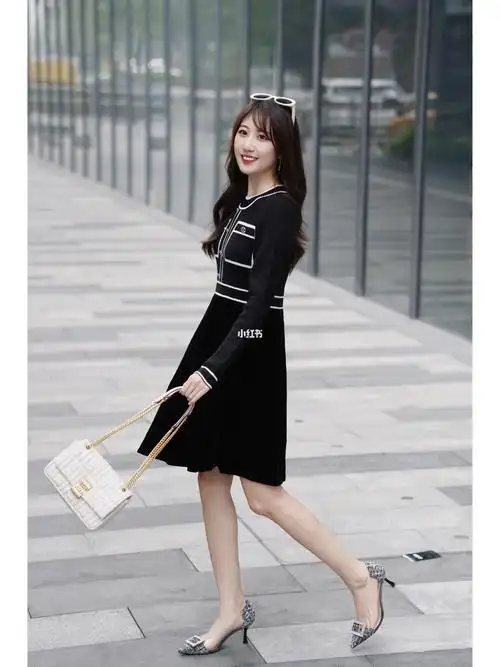 ootd通勤穿搭74小香风连衣裙超优雅