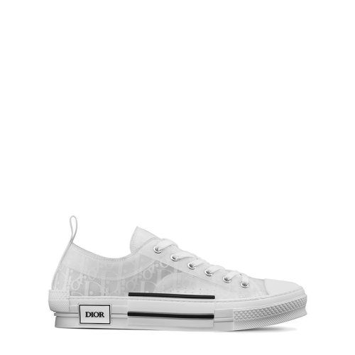 20春夏新款男士dior斜纹低帮" b23"白色小牛皮帆布鞋 3sn249ynt_h600