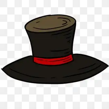 魔术师帽子, 帽子, 魔术帽子, 黑色魔术师帽子插画 png和psd图片素材