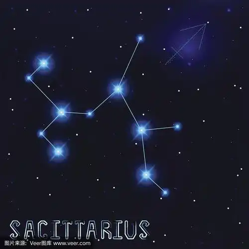 射手座.星空.深蓝色backgrou