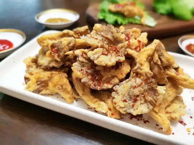 炸平菇(孜然,椒盐味)