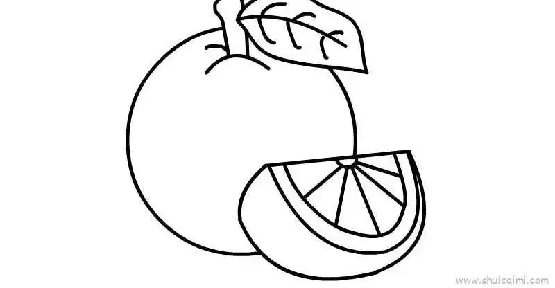 橙子儿童画怎么画橙子简笔画简单