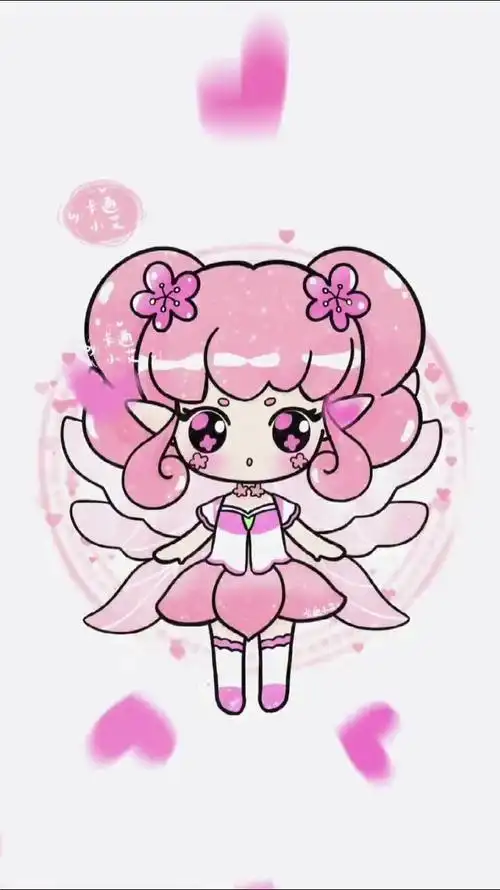 简笔画教程小花仙桃花花精灵王萌萌红雨