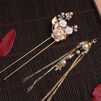 梦回汉服发饰发簪古装头饰复古流苏古代发夹发梳步摇舞蹈表演