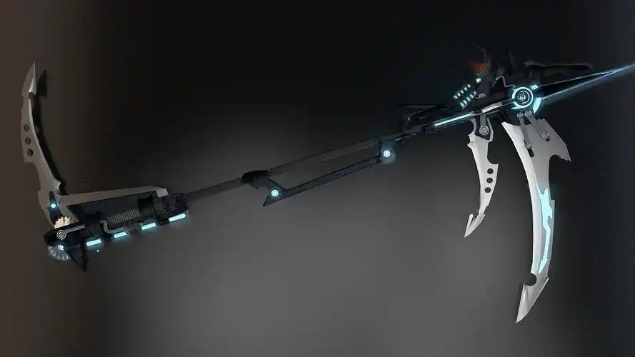 自创虚空切割者科幻镰刃武器