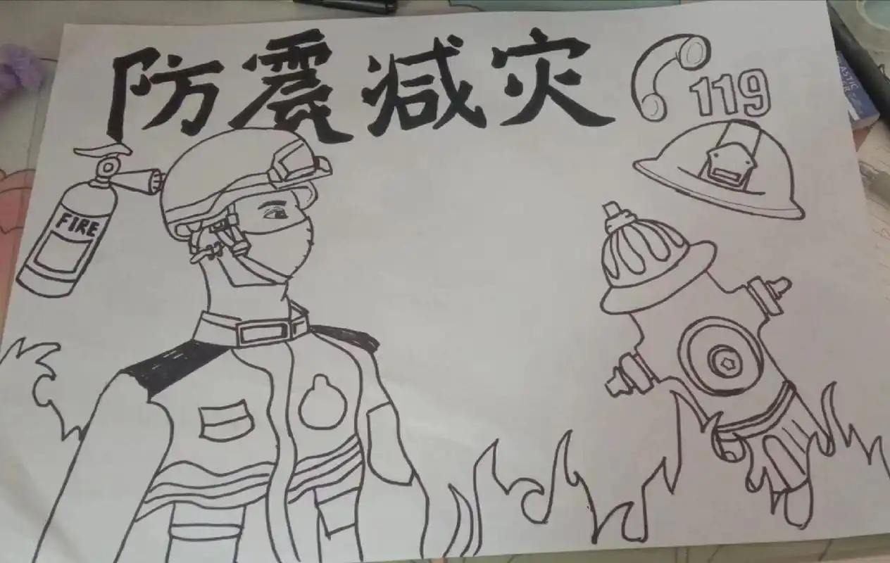 防震减灾手抄报 防震减灾手抄报禁商用禁盗图可临摹可交作业