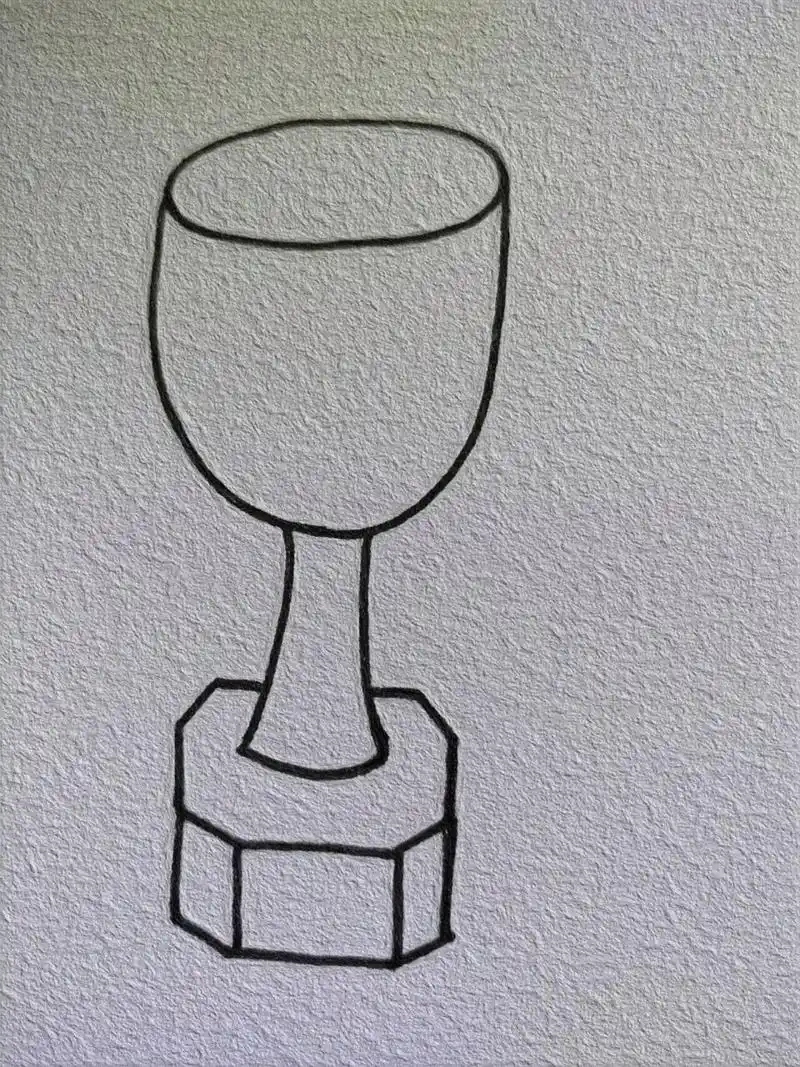 奖杯简笔画教程