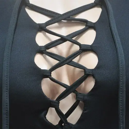 服装,鞋子 女装 连体衣  womens sexy bandage romper deep v cotton