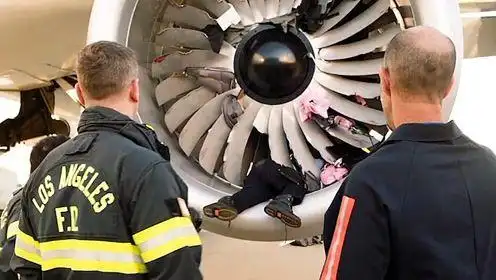 男人意外被吸进飞机涡轮,结果却毫发无损