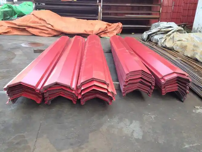 供应仿古彩钢屋面板树脂别墅琉璃屋脊瓦正脊半圆弧彩钢配件铁皮_义乌