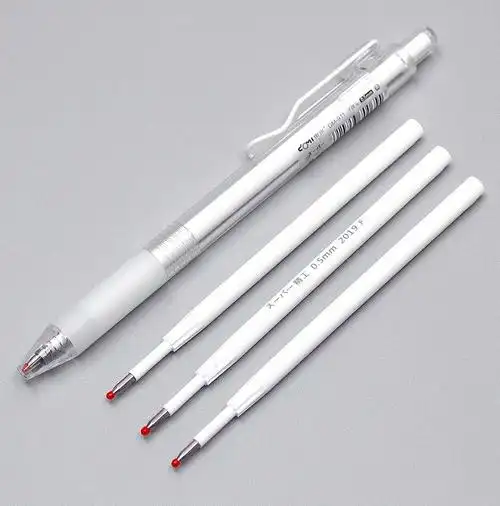 专用原子笔圆珠水性笔办公用品笔类文具2018黑色按动替芯20支独立包装