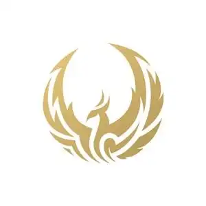 金色凤凰磐涅矢量logo图标设计