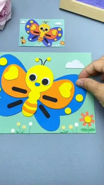 手工贴画 #儿童手工