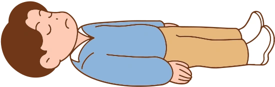 儿童安全教育科普插画a休克男