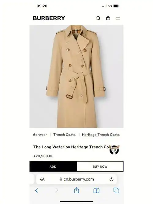 burberrywaterloo风衣