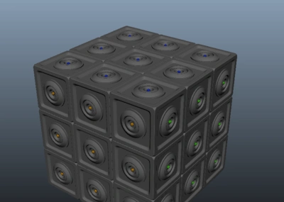 魔方 科幻能量块 能量盒 火种源 水晶 方块 电源 神秘箱子