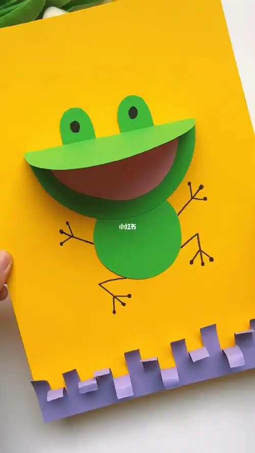 简单又可爱的,小青蛙手工来喽!