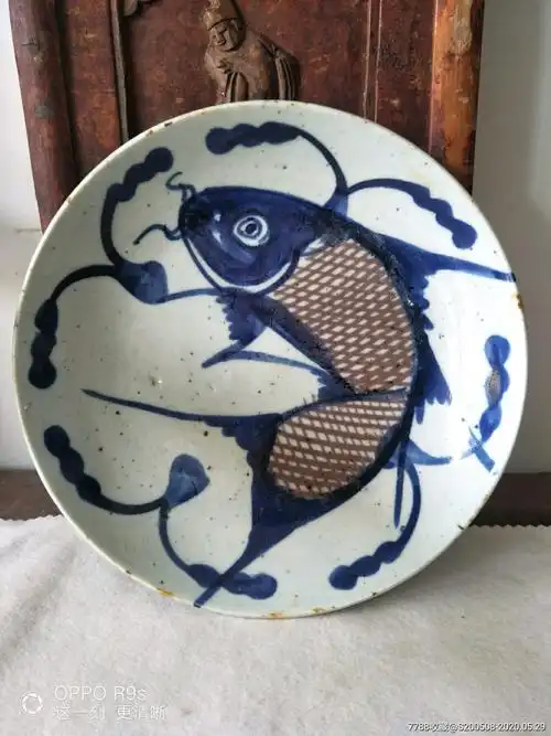 青花鱼盘