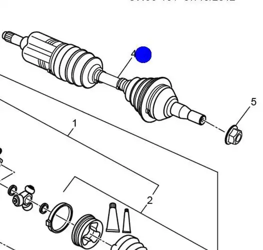 前半轴总成(左)