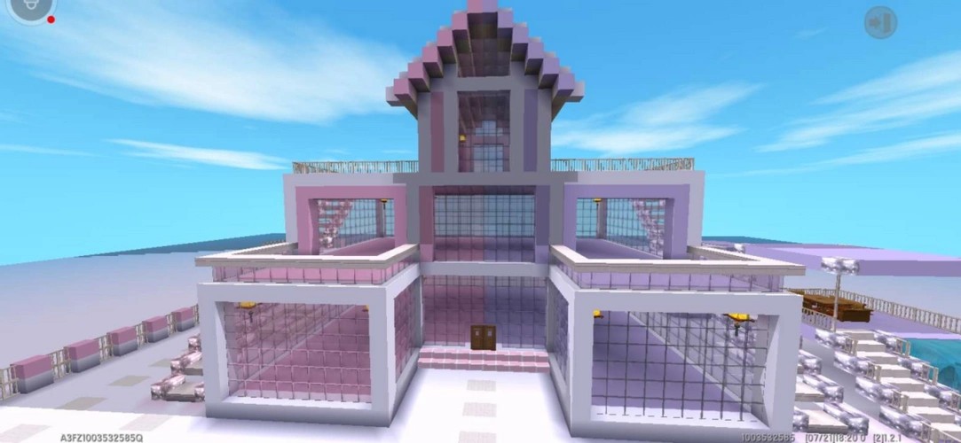 《迷你世界》之完美拼色,玩家自制双人闺蜜别墅,细节被直接拉满