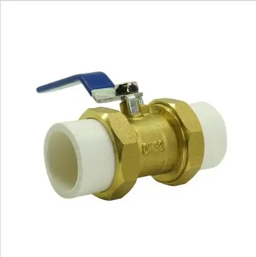 甘肃天水供应ppr双活接铜球阀ppr铜球阀ppr阀门活接球阀厂家直销