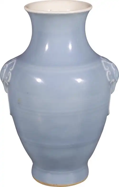 民国天青釉铺首尊