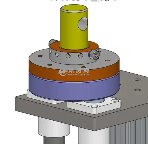 旋转工装组件安装示意图