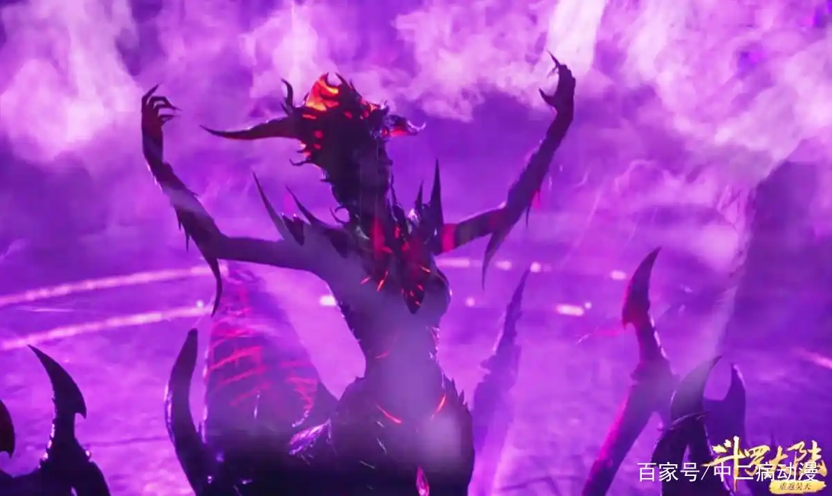 比比东使用第二武魂,噬魂蛛皇亮相,外表华丽技能炫酷!