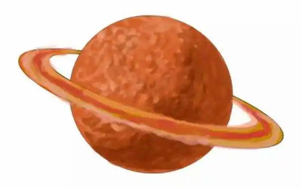 火星简笔画 幼儿学画彩色的火星简笔画步骤图解教程